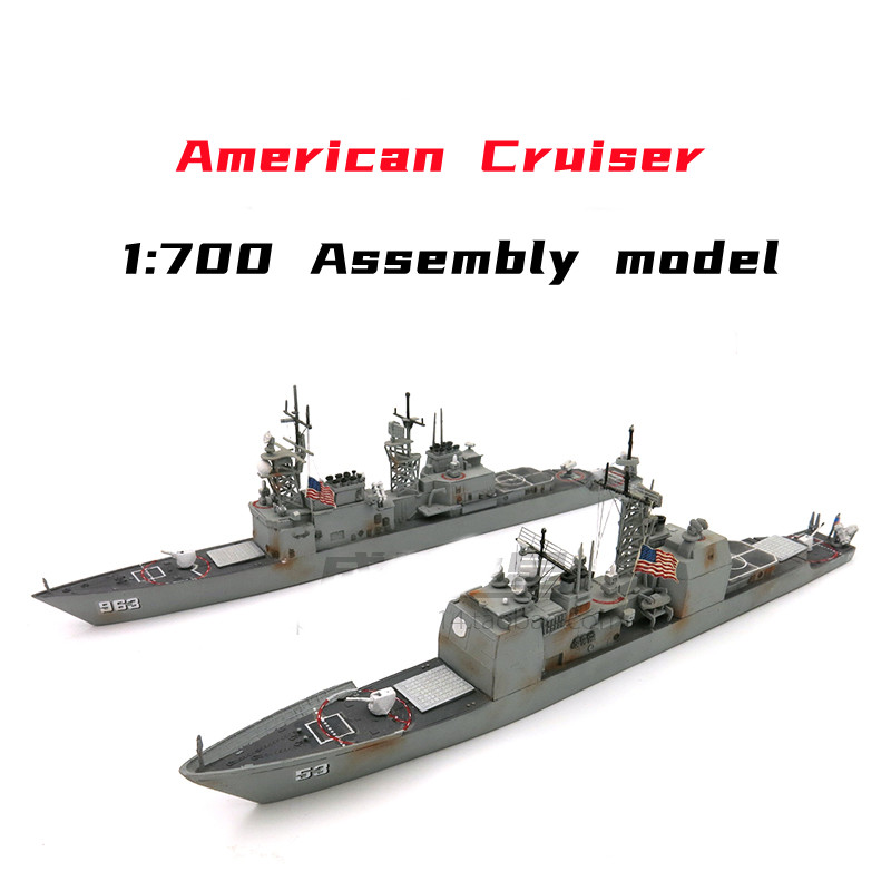 Model Kit Destroyer - 1/700 American Missile Cruiser Model Kits