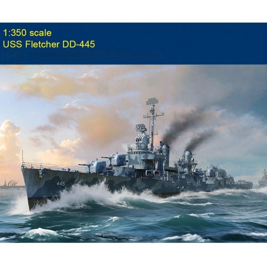Fletcher DD-445 USS Destroyer  - Model Kit Destroyer 评论和价格