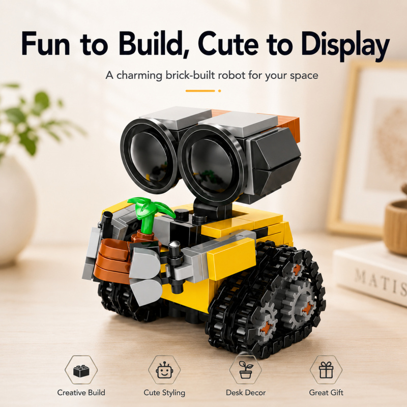 Mini Robot Building Blocks Set - Model Kit Accessories 评论和价格