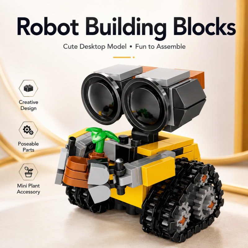 Mini Robot Building Blocks Set - Model Kit Accessories 评论和价格