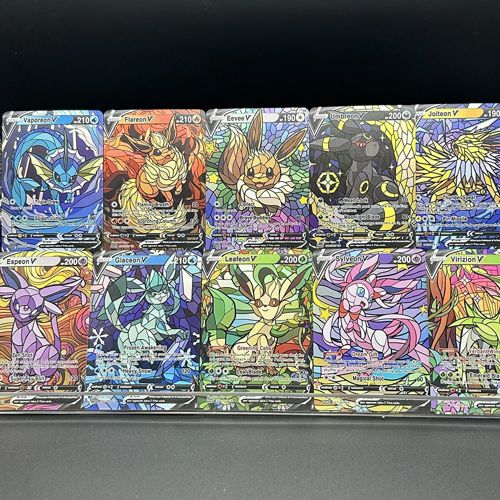 10Pcs/set Diy PTCG Eevee Umbre - Model Kit Anime 评论和价格