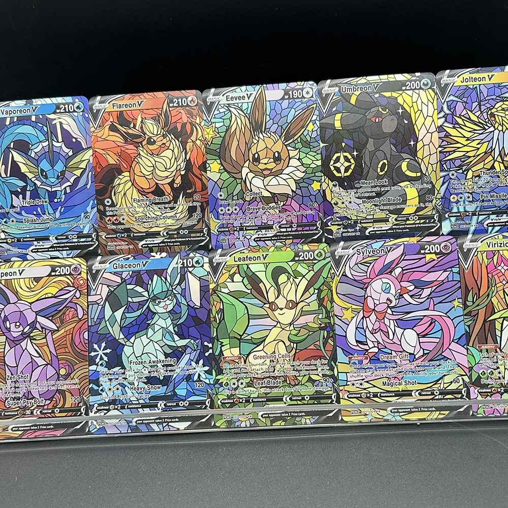 10Pcs/set Diy PTCG Eevee Umbre - Model Kit Anime 评论和价格