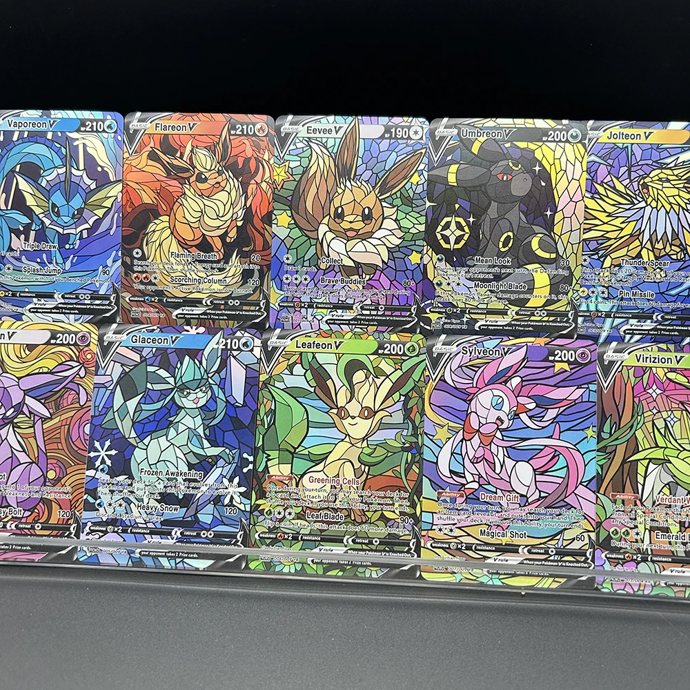 10Pcs/set Diy PTCG Eevee Umbre - Model Kit Anime 评论和价格