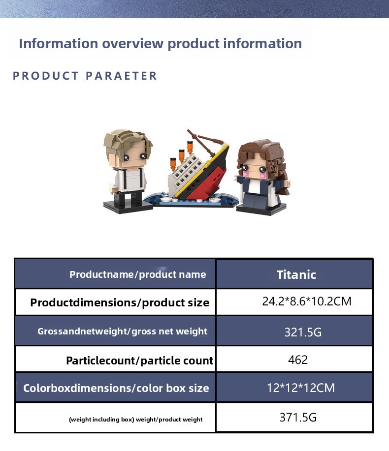 Titanic Building Blocks Set Ja - Model Kit Titanic 评论和价格