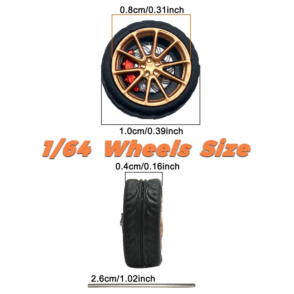 1/64 Model Car Wheels Tires 8  - Model Kit Accessories 评论和价格