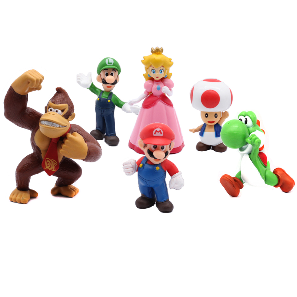 # 6pcs/set Super M Bros PVC Ac - Model Kit Bandai 评论和价格